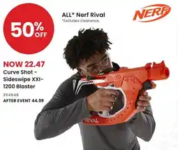 Toys R us Nerf Curve Shot - Sideswipe XXI- 1200 Blaster offer