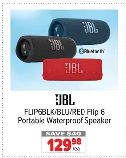 2001 Audio Video JBL Flip 6 Portable Waterproof Speaker offer