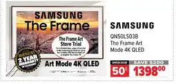2001 Audio Video SAMSUNG The Frame Art Mode 4K QLED 50 offer