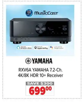 2001 Audio Video YAMAHA 7.2-Ch. 4K/8K HDR 10 + Receiver offer