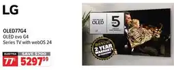 2001 Audio Video LG OLED evo G4 Series TV with webOS 24 offer
