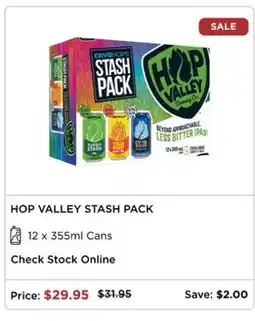 The Beer Store Hop Valley Stash Pack offer