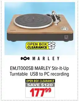 2001 Audio Video MARLEY Stir-It-Up Turntable USB to PC recording offer