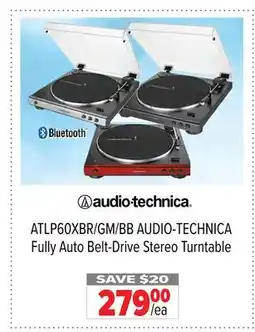 2001 Audio Video AUDIO-TECHNICA Fully Auto Belt-Drive Stereo Turntable offer