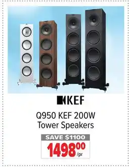 2001 Audio Video KEF 200W Tower Speakers offer