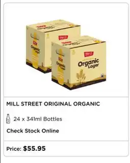The Beer Store MILL STREET ORIGINAL ORGANIC offer