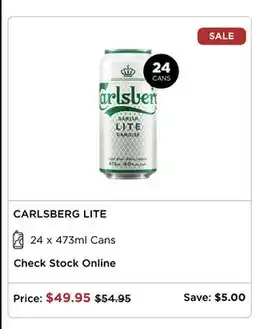 The Beer Store Carlsberg Lite offer