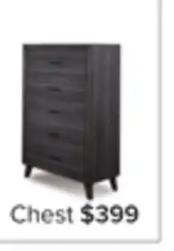 Leon's Miller 5 Drawer Chest - Grey offer