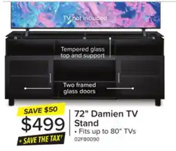 Leon's Damien Flat Panel Television Stand - Black offer