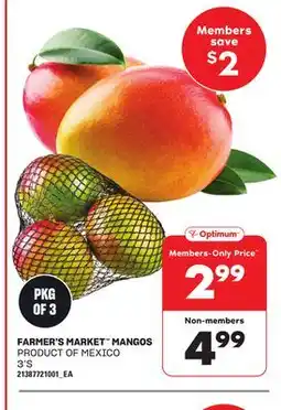 Loblaws FARMER'S MARKET MANGOS, 3'S offer