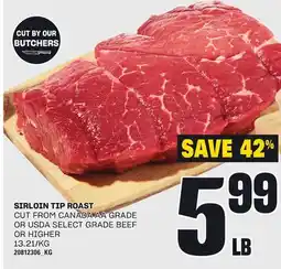 Loblaws SIRLOIN TIP ROAST offer