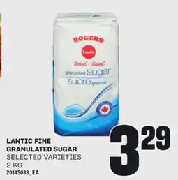 Loblaws LANTIC FINE GRANULATED SUGAR, 2 KG offer