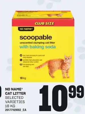 Loblaws NO NAME CAT LITTER, 18 KG offer