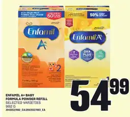 Loblaws ENFAMIL A+ BABY FORMULA POWDER REFILL, 992 G offer