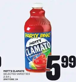 Loblaws MOTT'S CLAMATO, 2.54 L offer