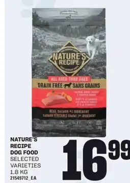 Loblaws NATURE'S RECIPE DOG FOOD, 1.8 KG offer