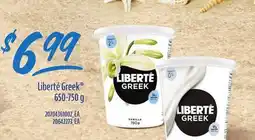 Loblaws LIBERTÉ GREEK , 650-750 g offer
