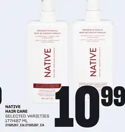 Loblaws NATIVE HAIR CARE, 177/487 ML offer
