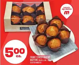 Metro FRONT STREET BAKERY MUFFINS offer