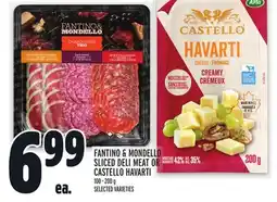 Metro FANTINO & MONDELLO SLICED DELI MEAT OR CASTELLO HAVARTI offer