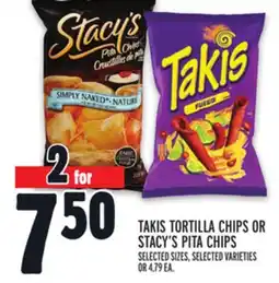 Metro TAKIS TORTILLA CHIPS OR STACY'S PITA CHIPS offer