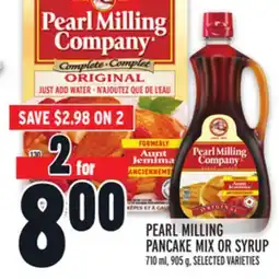 Metro PEARL MILLING PANCAKE MIX OR SYRUP offer