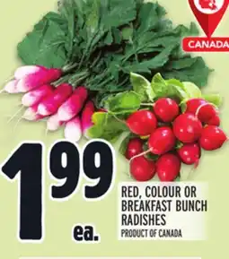 Metro RED, COLOUR OR BREAKFAST BUNCH RADISHES offer