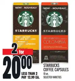 Metro STARBUCKS COFFEE CAPSULES offer