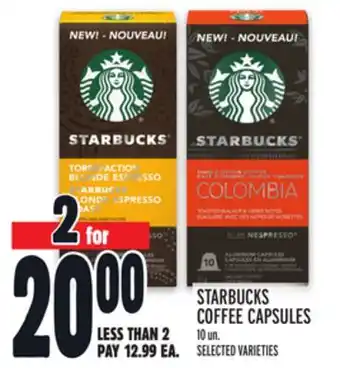 Metro STARBUCKS COFFEE CAPSULES offer