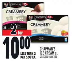 Metro CHAPMAN'S ICE CREAM offer