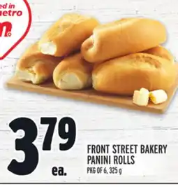 Metro FRONT STREET BAKERY PANINI ROLLS offer