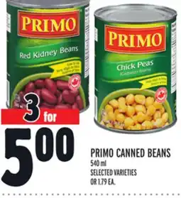 Metro PRIMO CANNED BEANS offer