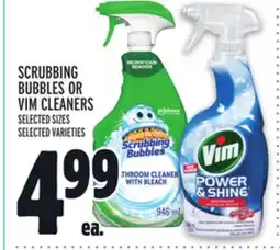 Metro SCRUBBING BUBBLES OR VIM CLEANERS offer