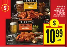 Food Basics PINTY'S CHICKEN WINGS OR CHUNKS offer