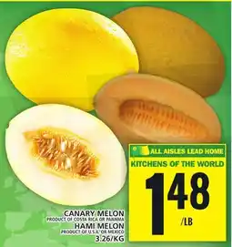 Food Basics CANARY OR HAMI MELON offer