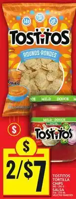 Food Basics TOSTITOS TORTILLA CHIPS OR SALSA offer