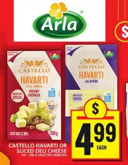 Food Basics CASTELLO HAVARTI OR SLICED DELI CHEESE offer