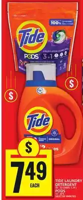 Food Basics TIDE LAUNDRY DETERGENT OR PODS offer