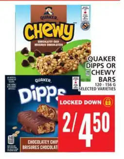 Food Basics QUAKER DIPPS OR CHEWY BARS offer