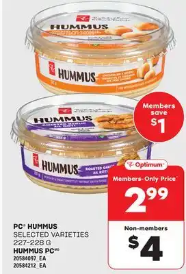 Independent Grocer PC HUMMUS, 227-228 G offer