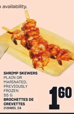 Independent Grocer SHRIMP SKEWERS, 55 G offer