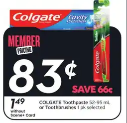 Sobeys COLGATE Toothpaste offer