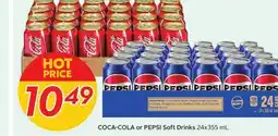 Sobeys COCA-COLA or PEPSI Soft Drinks offer