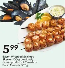 Sobeys Bacon Wrapped Scallops Skewer offer