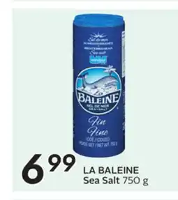Sobeys LA BALEINE Sea Salt offer