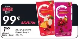 Sobeys COMPLIMENTS Frozen Punch offer