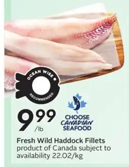 Sobeys Fresh Wild Haddock Fillets offer