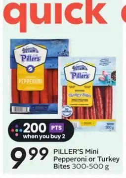 Sobeys PILLER'S Mini Pepperoni or Turkey Bites offer