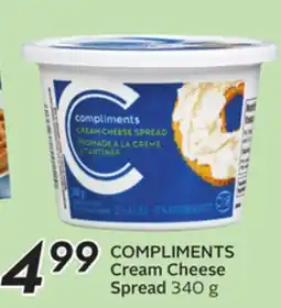 Sobeys COMPLIMENTS Cream Cheese Spread offer