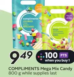 Sobeys COMPLIMENTS Mega Mix Candy offer